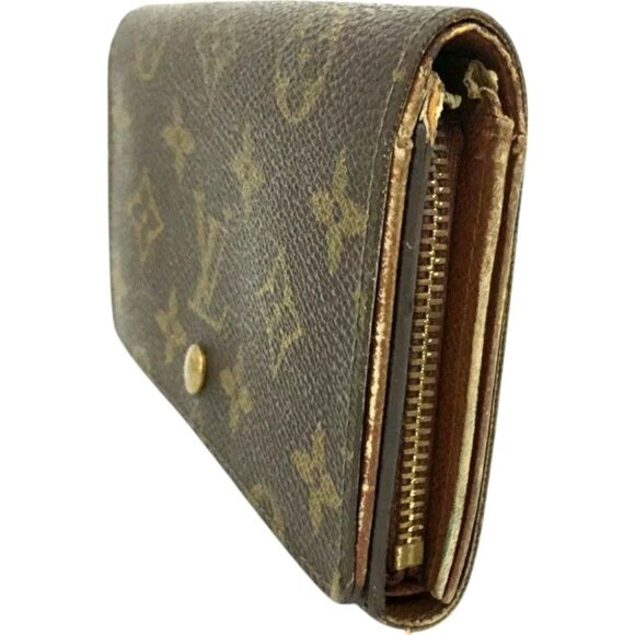 016158BN (L1) Louis Vuitton Wallet Porte Monnaie Billets Tresor Brown Monogram - Picture 2 of 9